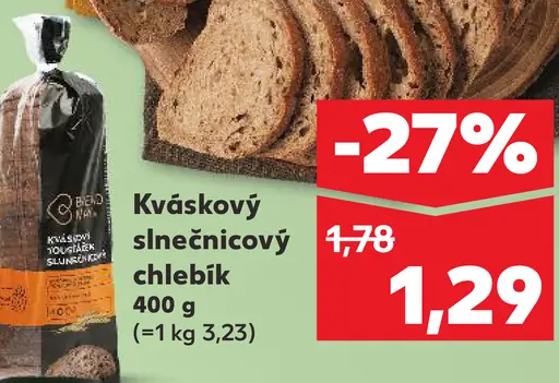 Kváskový slnečnicový chlebík