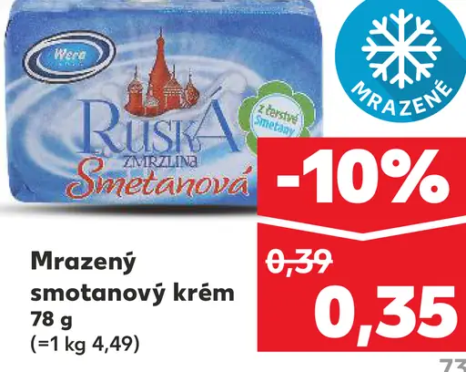 Mrazený smotanový krém