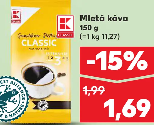K-Classic Mletá káva