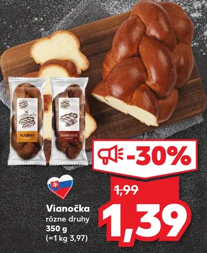 Lidl Vianočka rôzne druhy