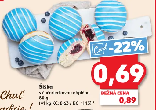 Lidl Šiška s cukríkovou náplňou