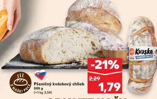 Kvasko Pšeničný kváskový chlieb