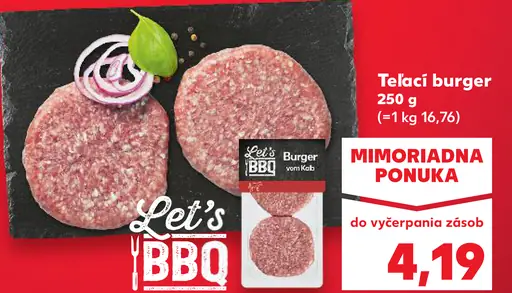 Let's BBQ Teľací burger