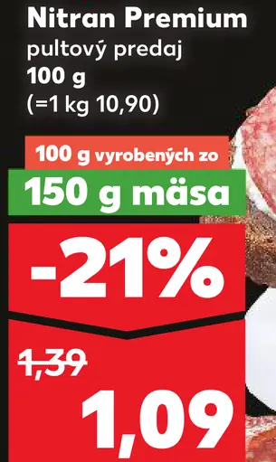 Nitran Premium pultový predaj