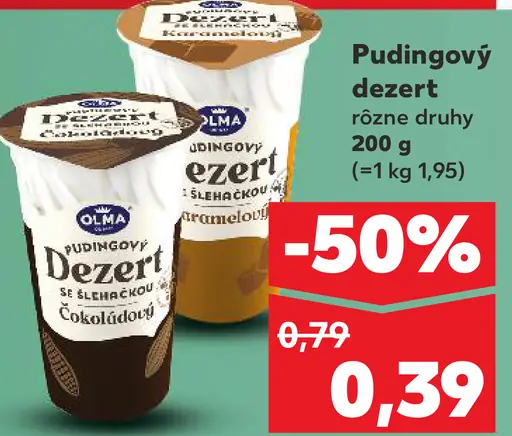 Dr. Oetker pudingový dezert