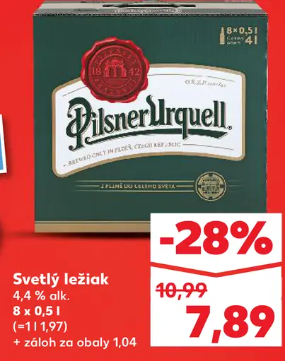Pilsner Urquell Pivo ležiak svetlý