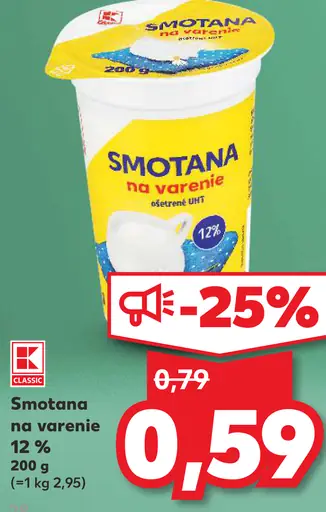 Smotana na varenie