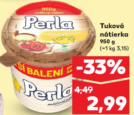 Perla Tuková nátierka