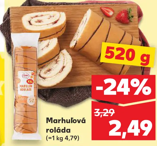 Marhuľová roláda