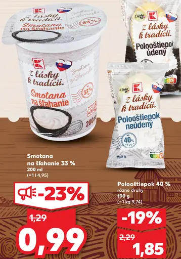 Smotana na šľahanie 33%