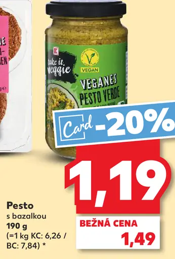 Take it veggie - Pesto s bazalkou