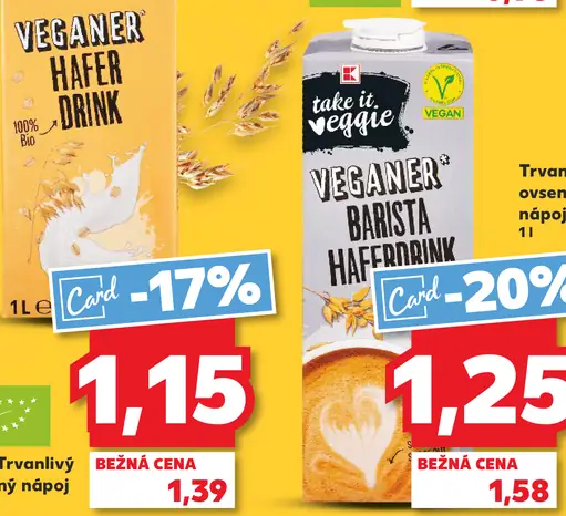 Take It Veggie BIO Trvanlivý ovsený nápoj