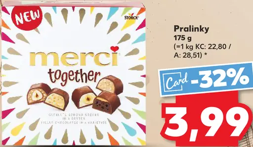 Merci together pralinky