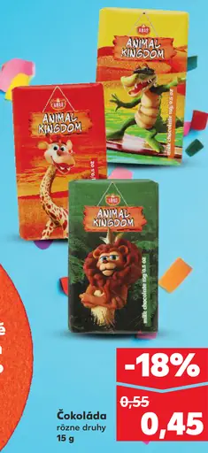 Animal Kingdom Čokoláda