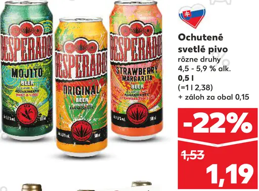 Desperados Ochutené svetlé pivo