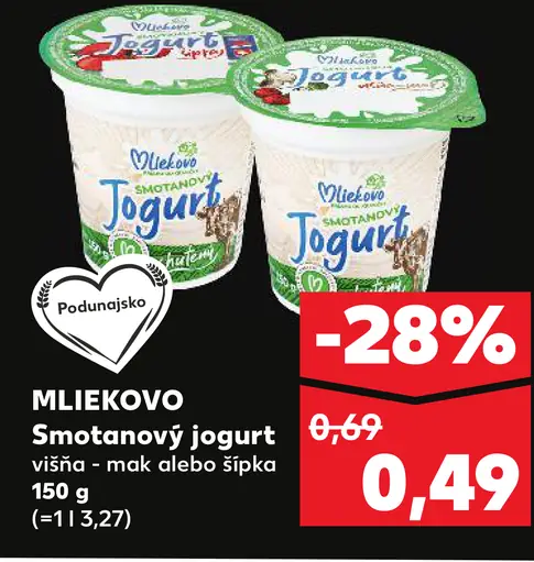 Smotanový jogurt biely