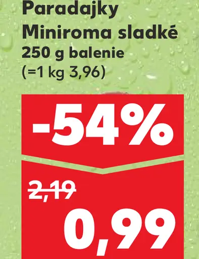 Paradajky Minimora sladké