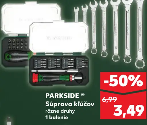 Parkside Súprava kľúčov