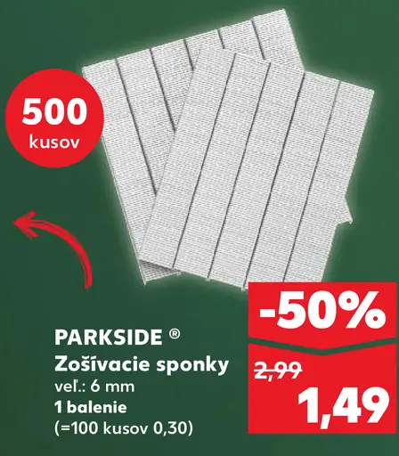 Parkside Zošívacie spinky