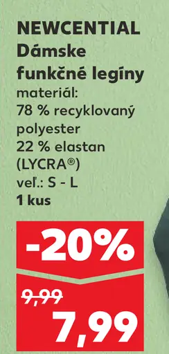 Newcential Dámske funkčné legíny