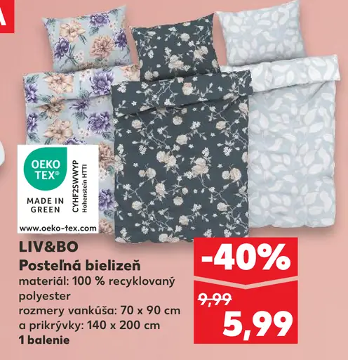 LIV&BO Posteľná bielizeň