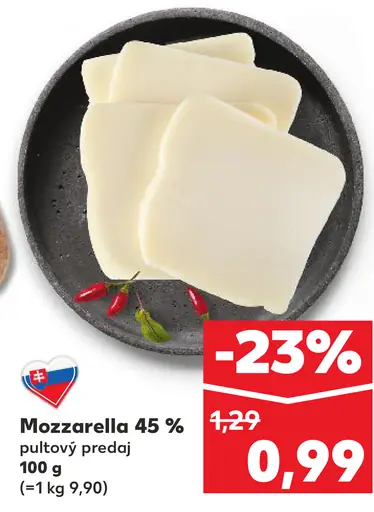 Mozzarella 45 %