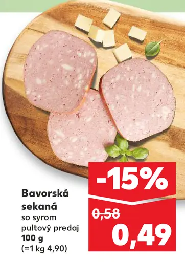 Bavorská sekaná so syrom