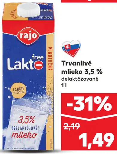 Rajo mlieko trvanlivé