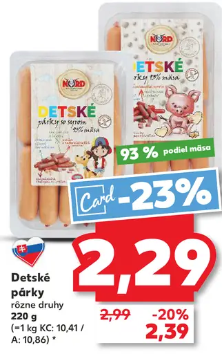 Nutrio detské párky