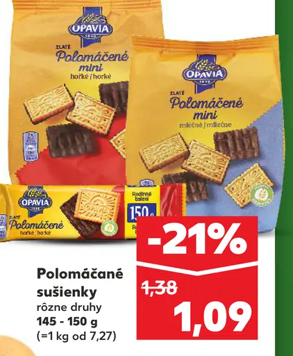 Opavia Polomáčané sušienky