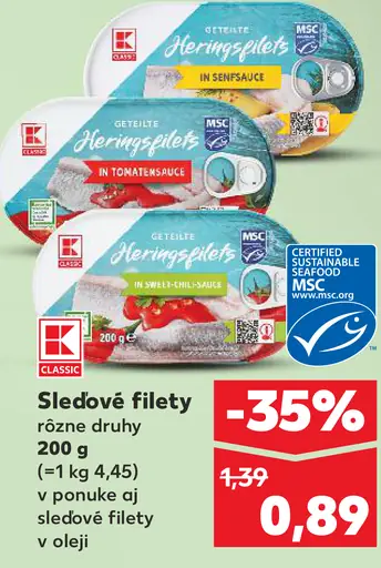 Čerstvé Heringsfilets rôzne druhy