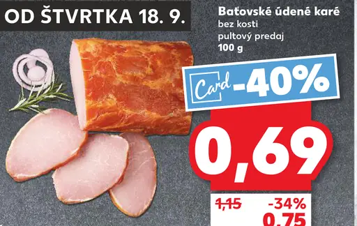 Baťovské údené karé