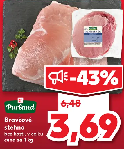 Bravčové stehno bez kosti v celku