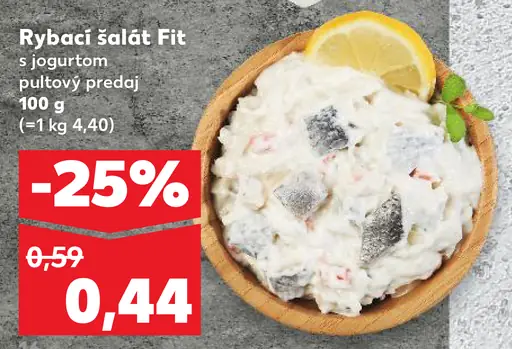 Rybací Šalát Fit s jogurtom