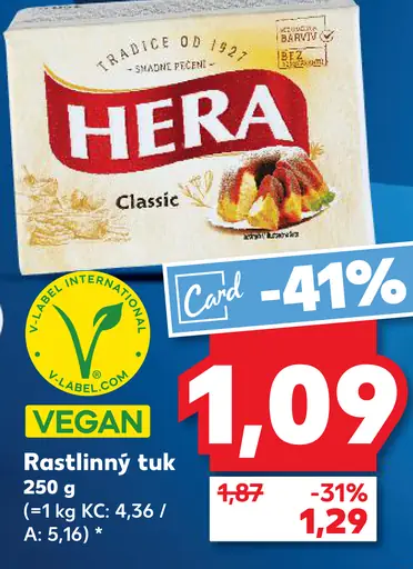 HERA Rastlinný tuk