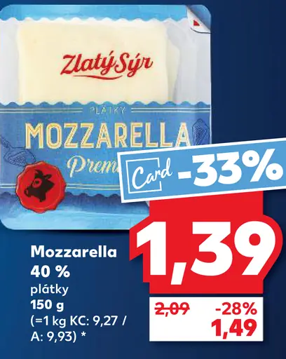 Zlatý Syr Mozzarella