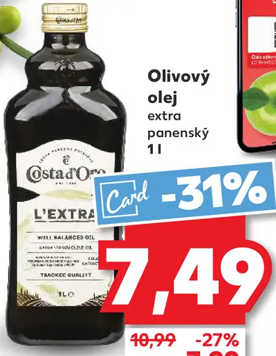 Costa d'Oro Olivový olej extra panenský
