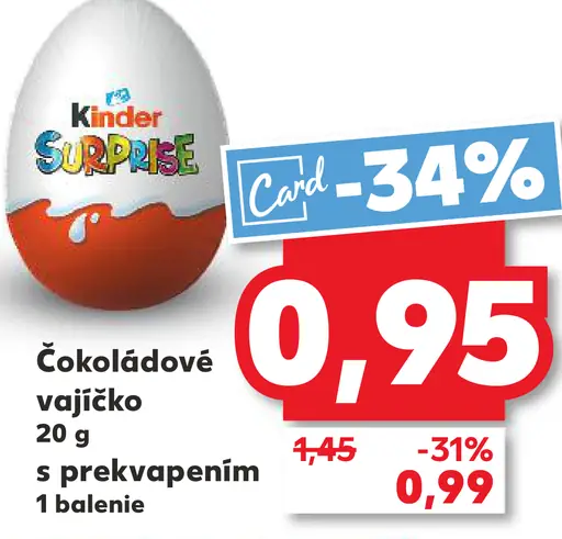 Kinder čokoládové vajíčko