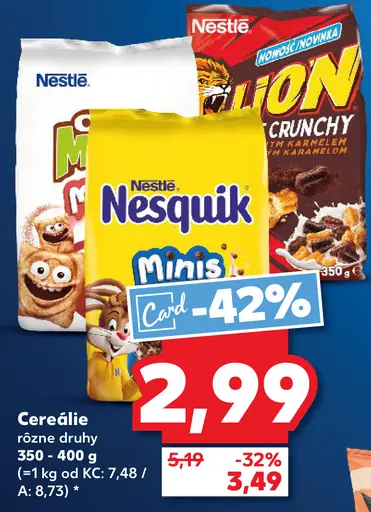 NESTLÉ NESQUIK cereálie