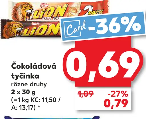 Nestlé Lion čokoládová tyčinka