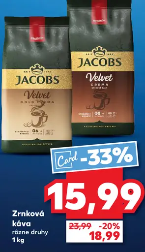 Jacobs zrnková káva