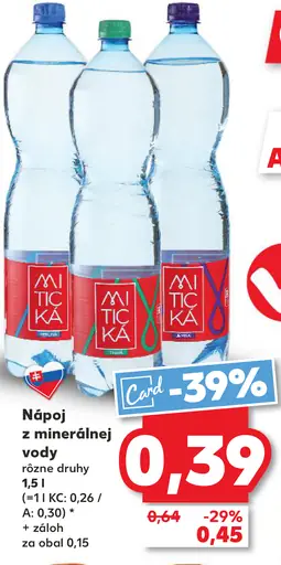 Míčika Nápoj z minerálnej vody