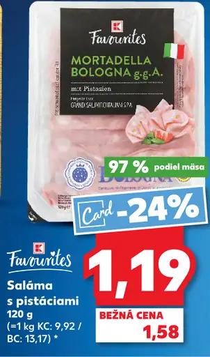 Favourites Saláma s pistáciami