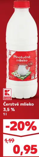 Čerstvé mlieko 3,5 %