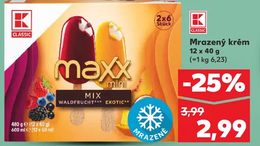 Mega Maxx mini mrazený krém Mix