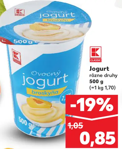 K-Jogurt broskyňa
