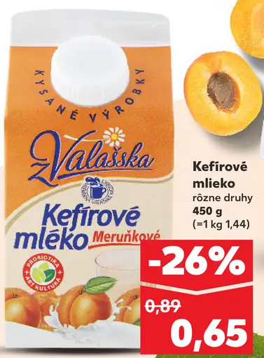 Valasska Kefírové mlieko