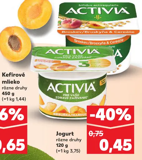 Activia jogurt marhuľa