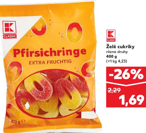 K-Classic Pfirsichringe Extra Fruchtig