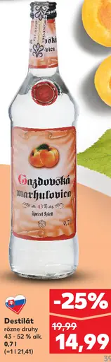 Gizdovska Marhuľovica Destilát